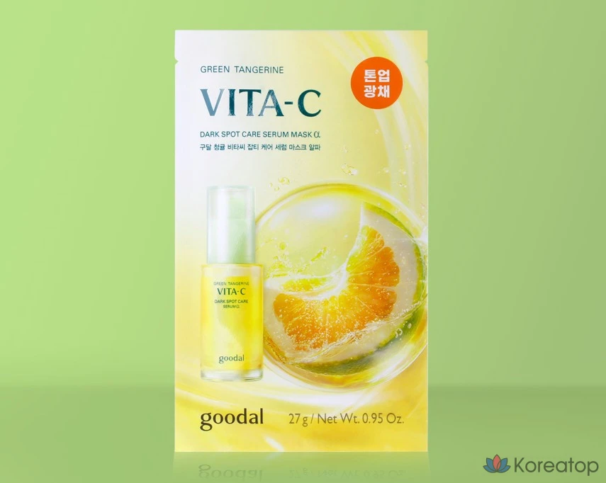 Goodal Blue Tangerine Vita C сывороткой-маской для ухода за пятнами Альфа, 1 штука, 3 штуки, фото 2