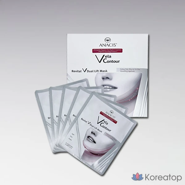 Тканевая маска для лица ANACIS Bella Contour Revital V Dual Lift Mask, 10 шт.