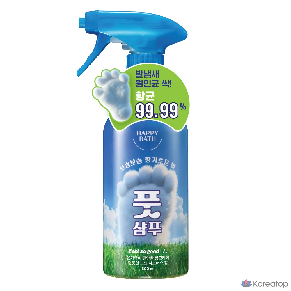 Пилинг для ног Happy Bath Peel So Good Antibacterial Care Foot Shampoo, аромат Green Citrus, 500 мл, 1 шт.