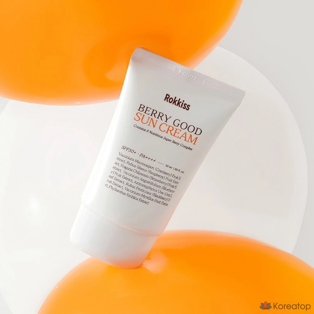 Солнцезащитный крем Rokkiss Berry Good Yumugiacha Sun Cream SPF50+ PA++++, 50 мл, 1 шт.