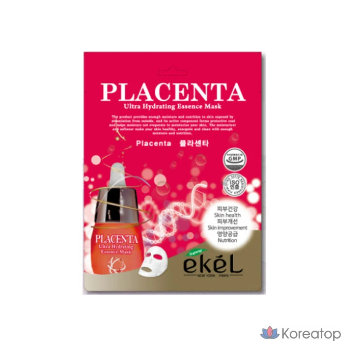 Тканевая маска для лица Ekel Placenta Mask, 100 шт., фото 2