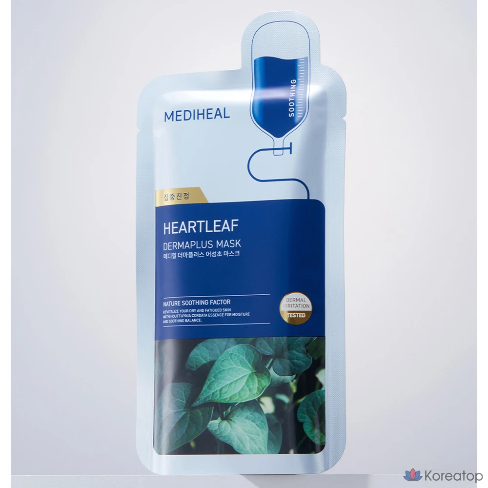 Тканевая маска для лица MEDIHEAL Derma Plus Centella Asiatica Mask, 10 шт.