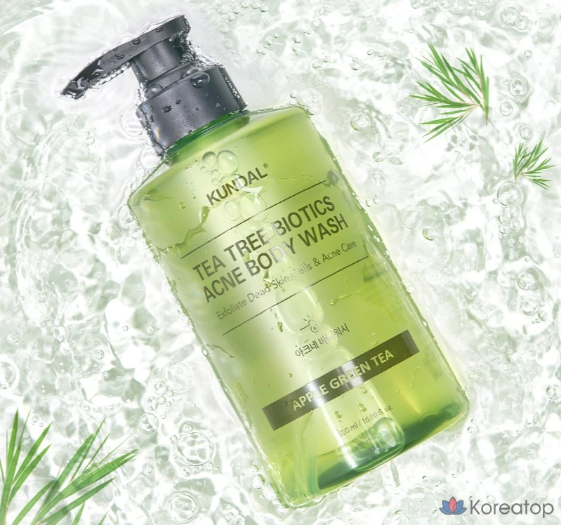 Гель для душа Kundal Tea Tree Biotics Acne Body Wash Apple Green Tea, 500 мл, 1 шт.