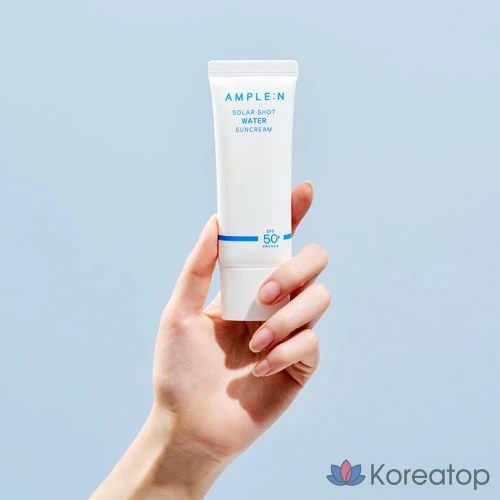 Солнцезащитный крем AMPLE:N Solar Shot Water Sun Cream SPF50+ PA++++, 40 мл, 1 шт.