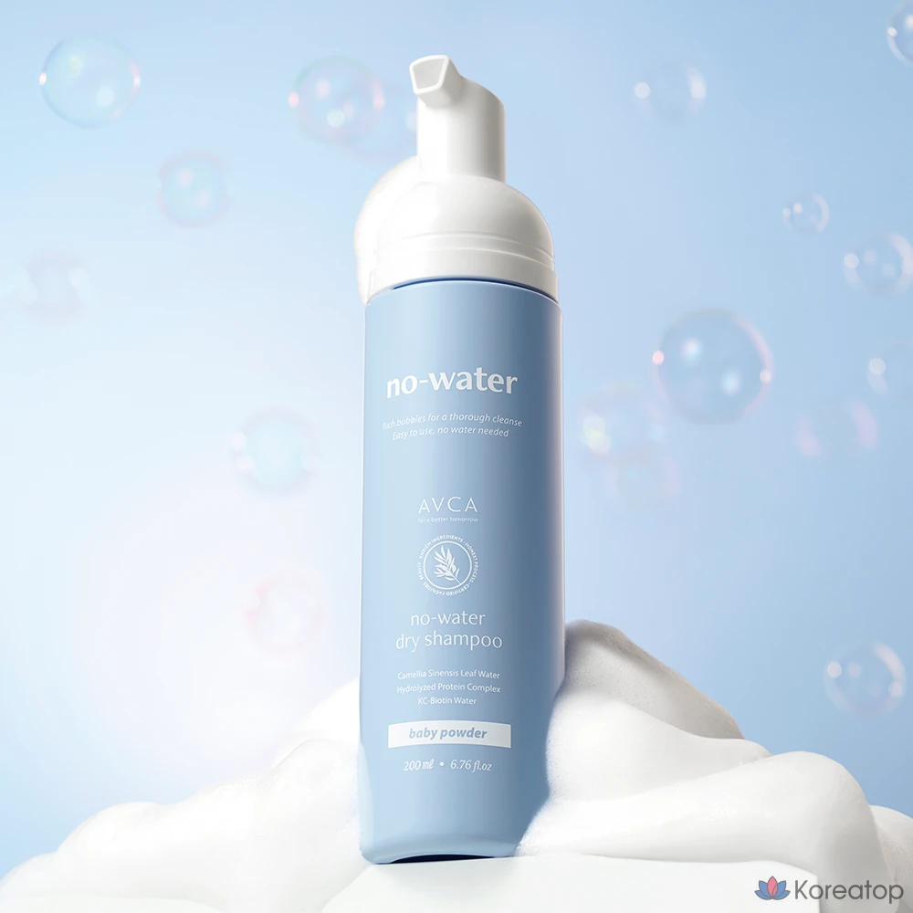 Сухой шампунь AVCA Perfume Bubble No Sebum, аромат Baby Powder, 200 мл, 1 шт.