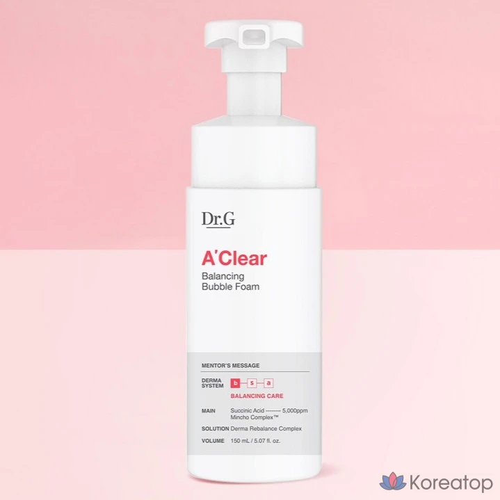 Очищающая пенка Dr. G A-Clear Balancing Bubble Foam, 150 мл, 1 шт.