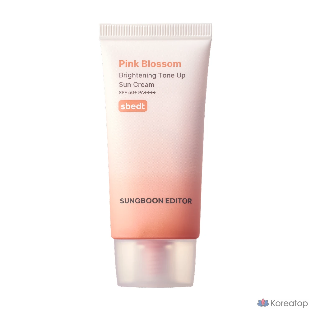 Солнцезащитный крем Sungboon Editor Whitening Moisture Tone-Up Pink Blossom Sun Cream, 50 мл, 1 шт.