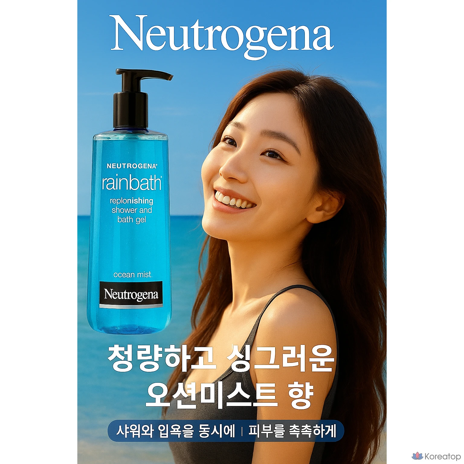 Гель для душа Neutrogena Rainbath Ocean Mist, 1182 мл, 1 шт., фото 2