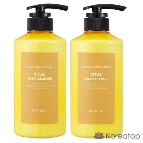 Пенка для умывания Eunyul Yellow Seed Therapy Vital Foam Cleansing, 500 мл, 1 шт.