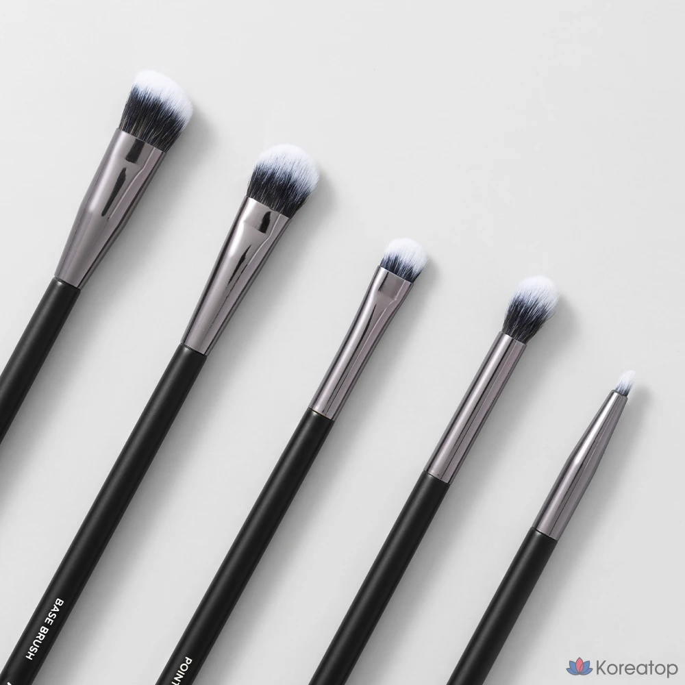 Набор кистей для макияжа глаз MERZY Eye Makeup Brush 5-piece Set, черный, 5 шт.