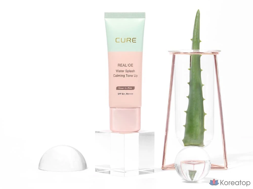 Солнцезащитный крем KIM JEONG MOON Aloe La Sens Roe Cure Realoe Water Splash Calming Tone-Up Sun Cream SPF50+ PA++++, 40 г, 1 шт.