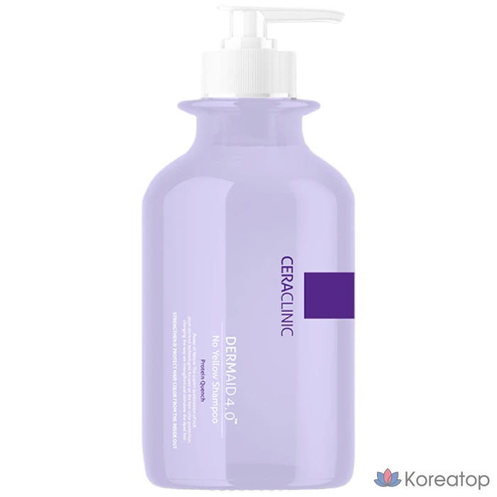Шампунь EVAS Ceraclinic Dermaid 4.0 No Yellow Protein Quench Color-Correcting Shampoo, 500 мл, 1 шт.