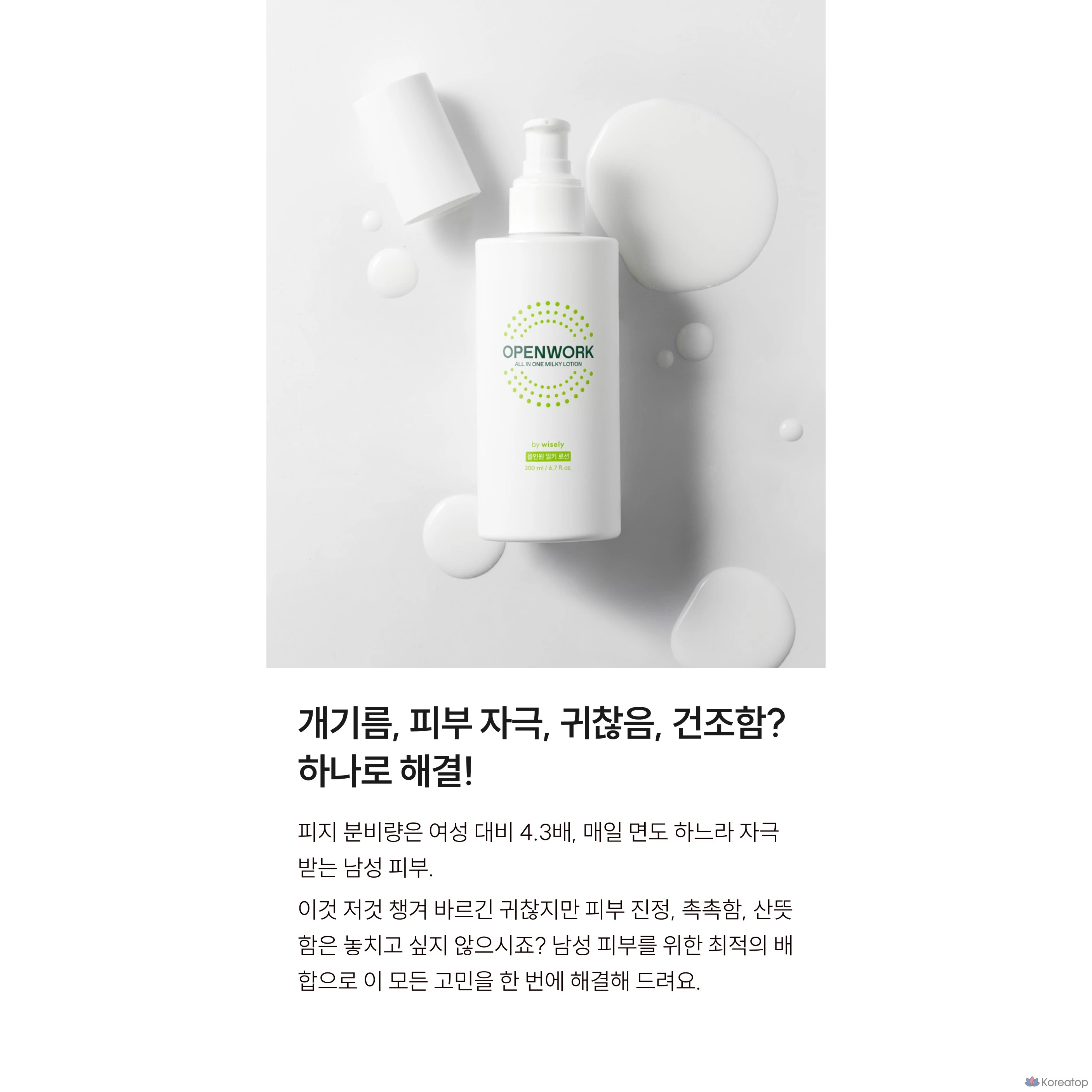 Лосьон для лица ODYSSEY Wisley Men All-in-One Milky Lotion, 200 мл, 1 шт.