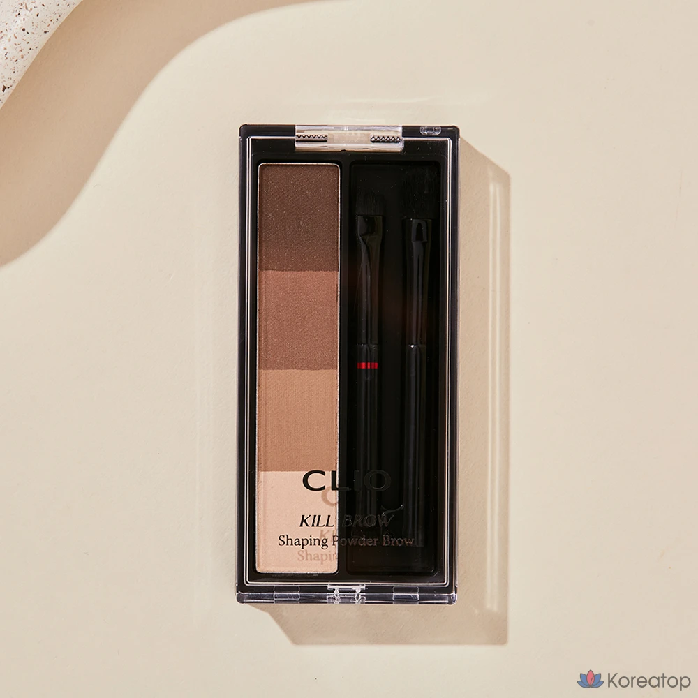 Карандаш для бровей Clio Kill Brow Shaping Powder Brow, оттенок 01 Natural Warm Brown, 1 шт.