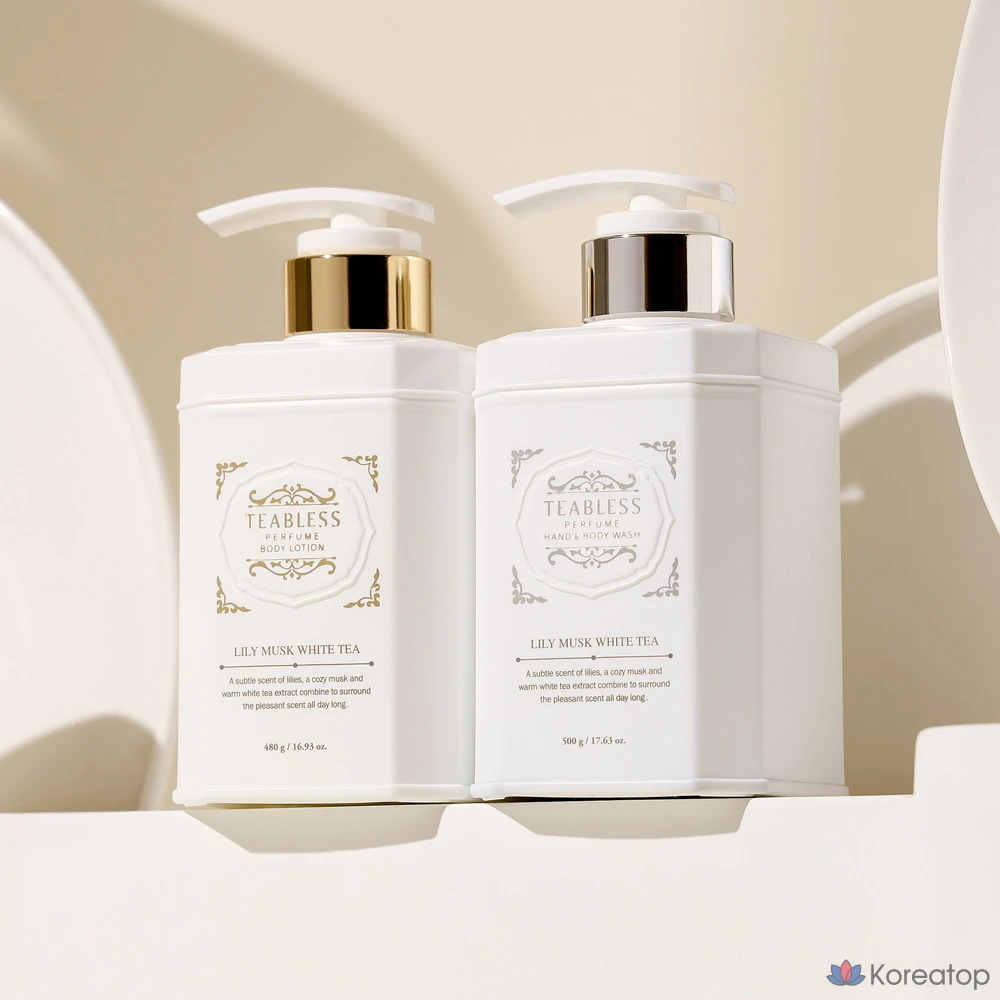 Набор для ухода TEABLESS Lily Musk White Tea Perfume Body Lotion & Body Wash Gift Set, 3 шт., фото 2