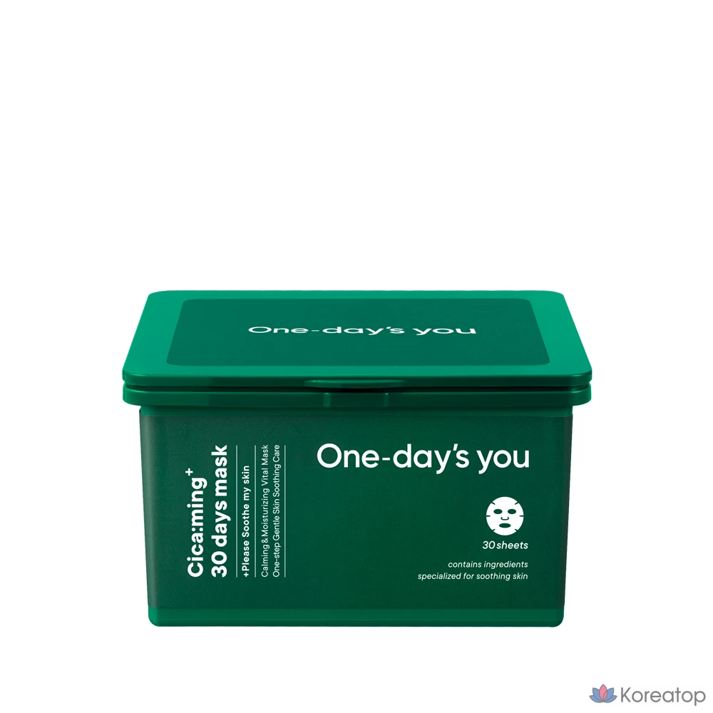 Тканевая маска для лица One-Day's You Cicaming 30 Days Mask, 310 г, 30 шт.