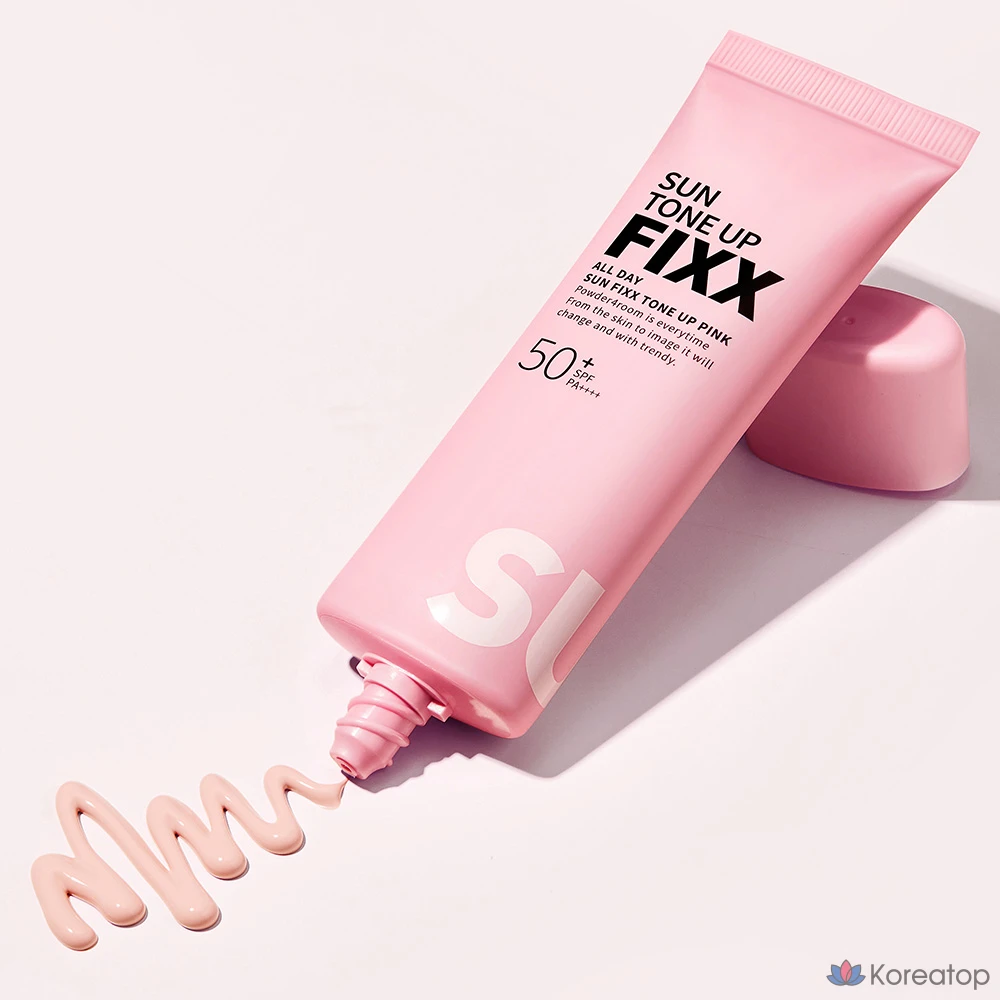 Солнцезащитный крем So Natural All Day Sun Fixer Tone Up Pink SPF 50+ PA++++, 50 мл, 1 шт.
