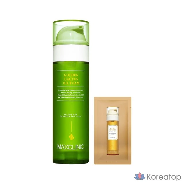 Очищающая пенка MAXCLINIC Oil Foam Cleansing Golden Cactus, 110 г, 1 шт.