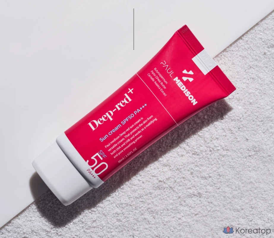 Солнцезащитный крем PAUL MEDISON Deep Red Sun Cream SPF50 PA+++, 60 мл, 1 шт.