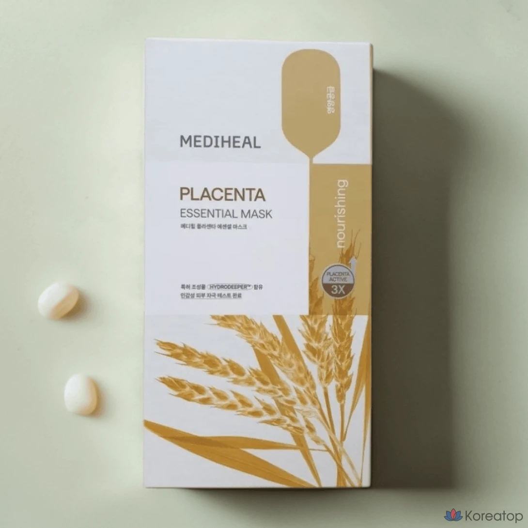 Тканевая маска для лица MEDIHEAL Placenta Essential Mask, 10 шт.