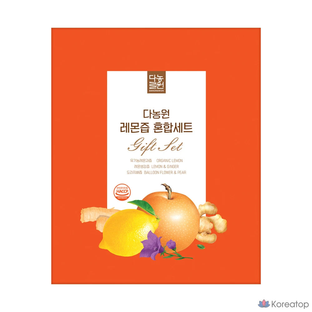 Набор Danongwon Lemon Juice Mixed Gift Set + Shopping Bag, 1 шт.