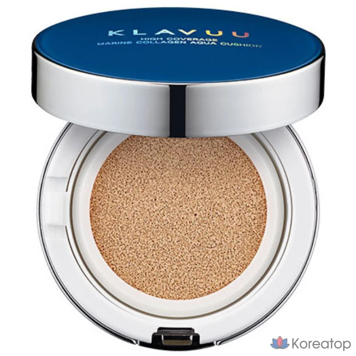 Кушон Klavuu Blue Pulsation High Coverage Marine Collagen Aqua Cushion, оттенок 21, 12 г, 1 шт.