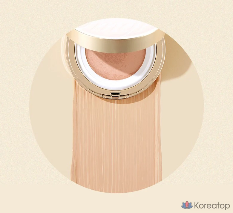 Кушон FMGT The Face Shop Gold Collagen Ampoule Mesh Cushion, оттенок 201 Apricot Beige, 13 г, 1 шт.