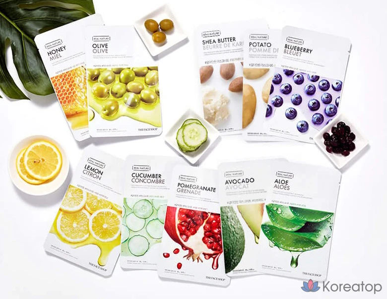 Тканевая маска для лица The Face Shop Ground Mung Bean Mask Sheet, 15 шт., фото 2