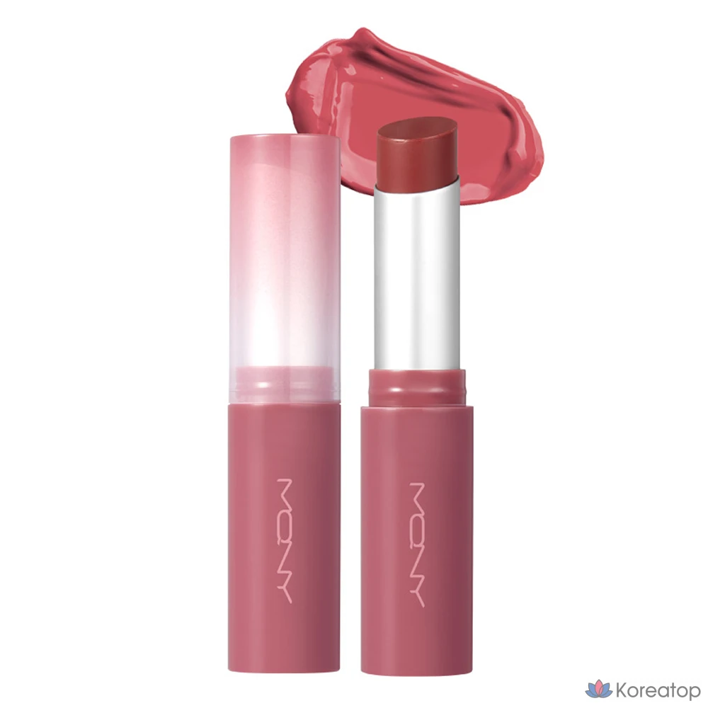 Помада для губ Mqny Glow Melting Lipstick, оттенок 01 Rosy Beige, 3.5 г, 1 шт.