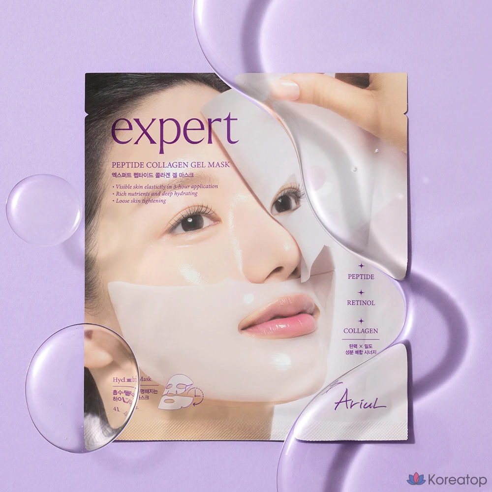 Тканевая маска для лица Ariul Expert Peptide Collagen Retinol Gel Mask, 60 шт., фото 2