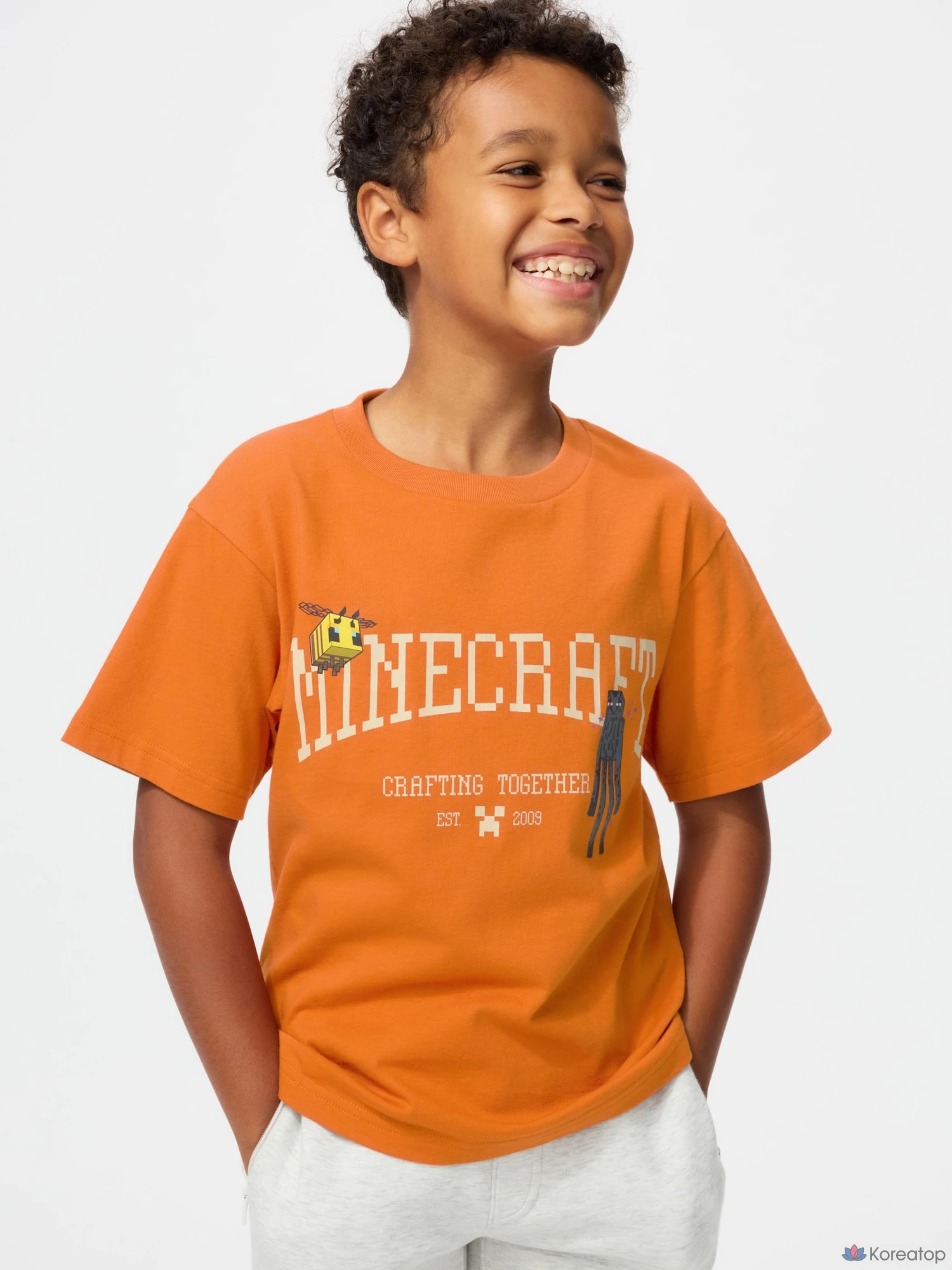 Футболка детская Uniqlo Minecraft UT Graphic T