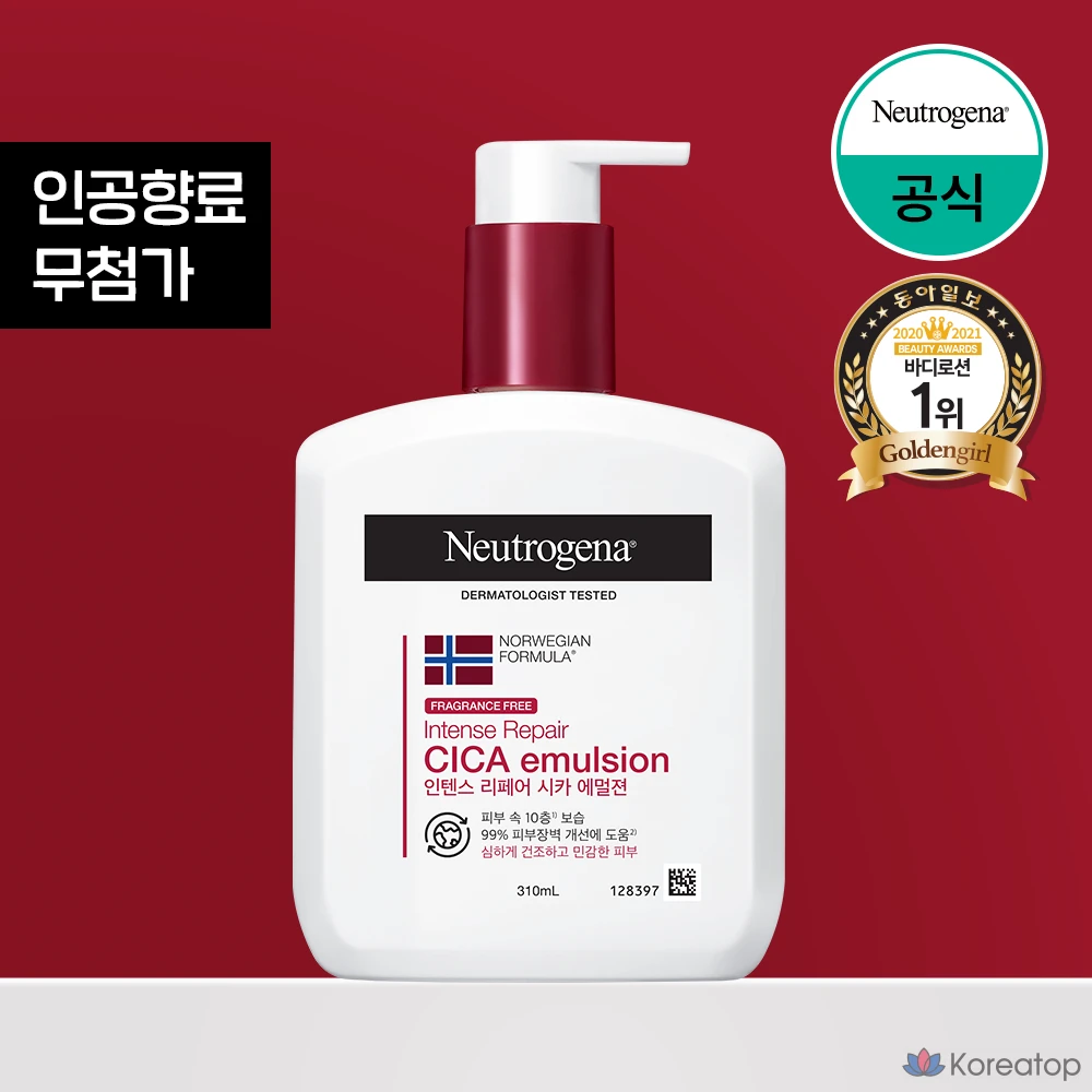 Эмульсия Neutrogena Intense Repair Cica Body Lotion, 310 мл, 1 шт.