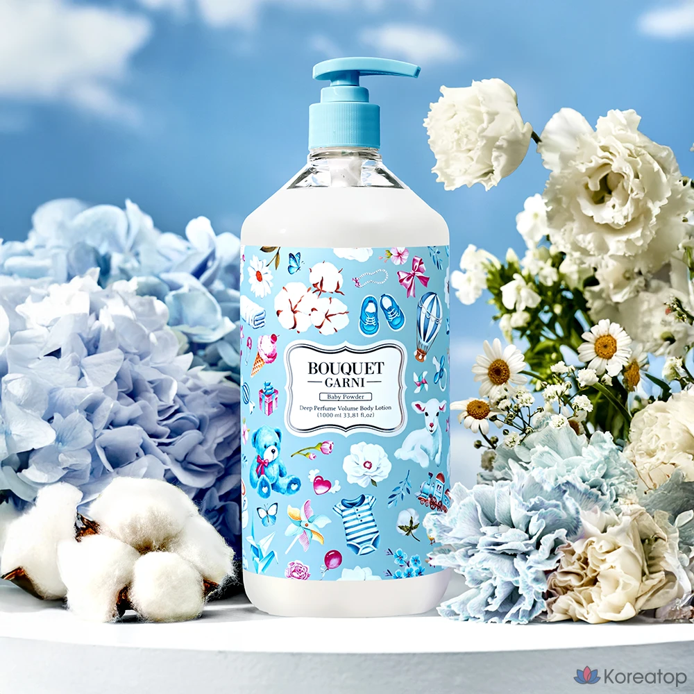 Лосьон для тела Bouquet Garni Deep Perfume Volume Body Lotion, аромат Baby Powder, 1 л, 1 шт.