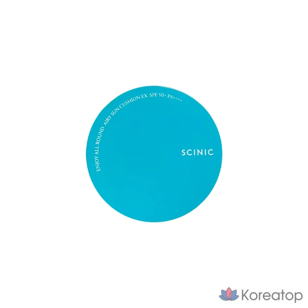 Солнцезащитный кушон Scinic Enjoy All Round Airy Sun Cushion EX SPF50+ PA++++, 25 г, 1 шт.
