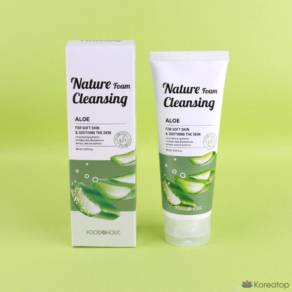Пенка для умывания FoodaHolic Nature Foam Cleansing Aloe, 150 мл, 1 шт.