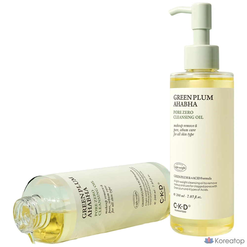 Очищающее масло CKD Green Plum AHA BHA Trouble Zero Cleansing Oil, 200 мл, 1 шт.