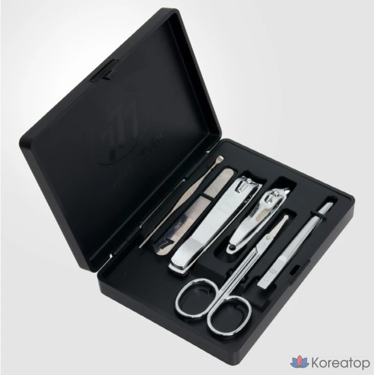 Набор для ухода Three Seven 777 Nail Clipper Set, черный (кейс), 1 шт.