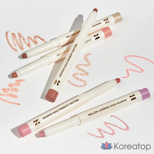 Ай-шэдоу стик Holika Holika Mellow Layering Stick Eye Shadow, оттенок 04 Lovers, 1 шт.