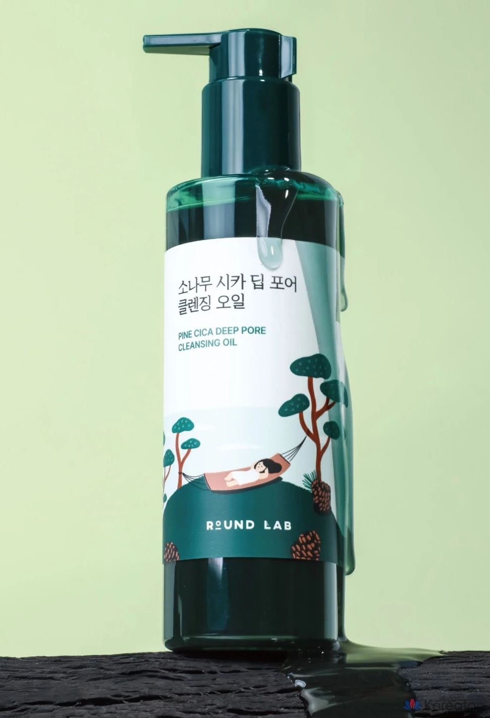 Гидрофильное масло для умывания Round Lab Pine Tree Cica Deep Pore Cleansing Oil, 200 мл, 1 шт.