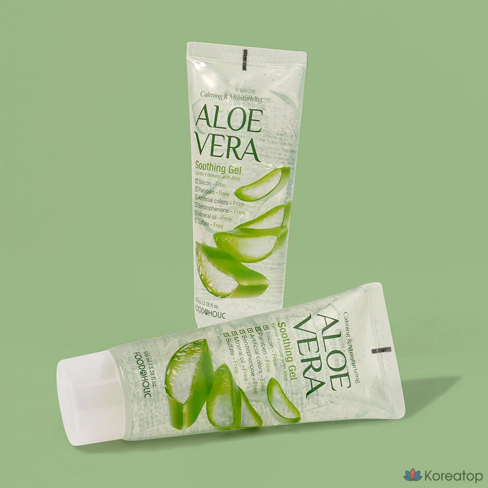 Гель для лица FoodaHolic Aloe Vera Soothing Gel, 100 мл, 1 шт.