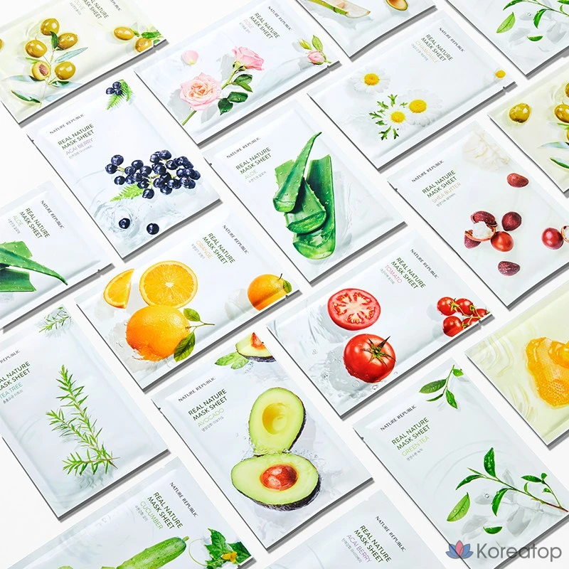 Тканевая маска для лица Nature Republic Real Nature Tomato Mask, 30 шт.
