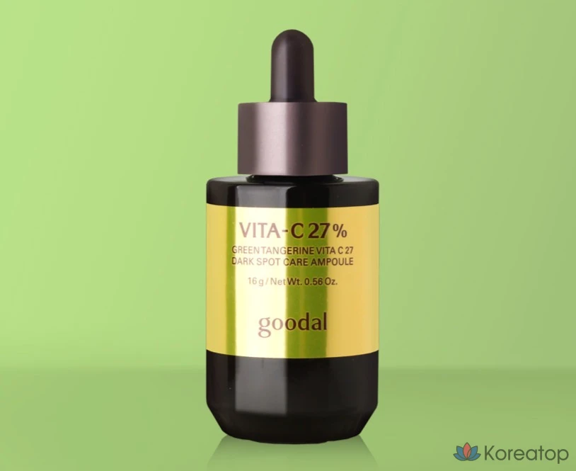 Ампульная сыворотка Goodal Green Tangerine Vita C 27 Dark Spot Care Ampoule, 16 г, 1 шт.