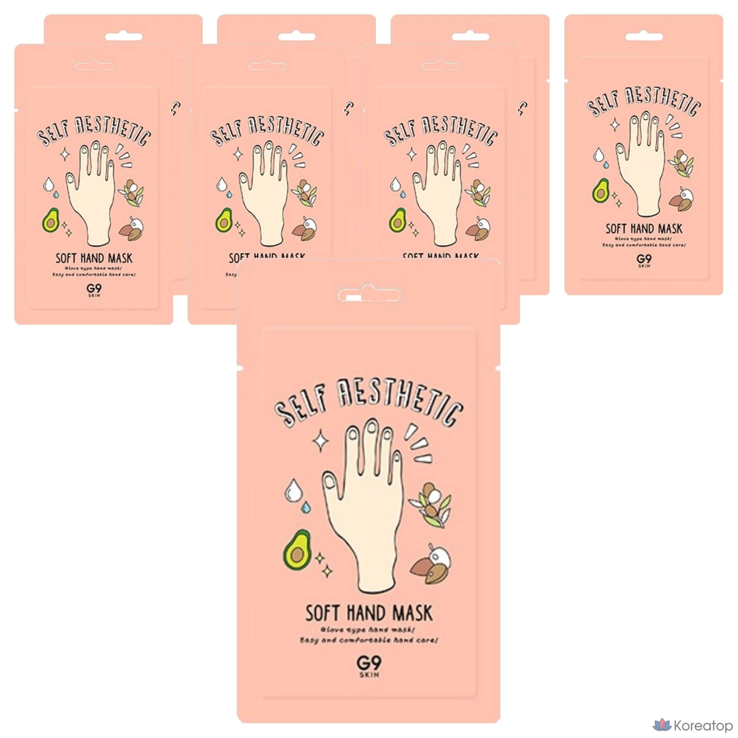 Маска для рук G9SKIN Self Aesthetic Soft Hand Mask, 5 мл, 8 шт.