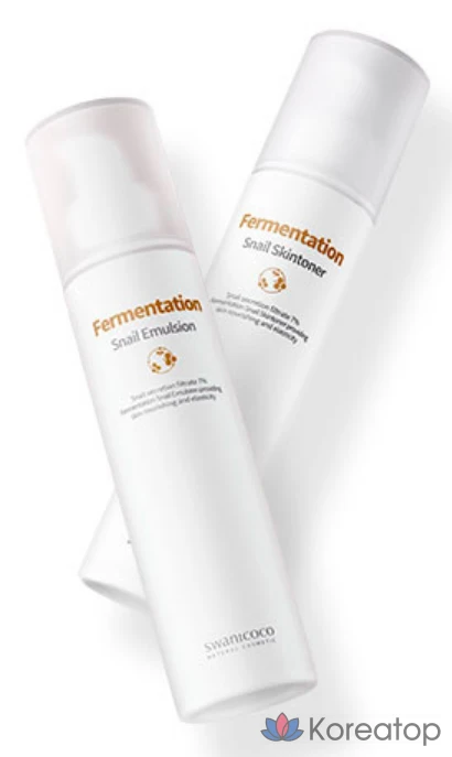 Набор для ухода Swanicoco Fermentation Snail Skin Toner + Emulsion 2-piece Set, 2 шт., фото 2