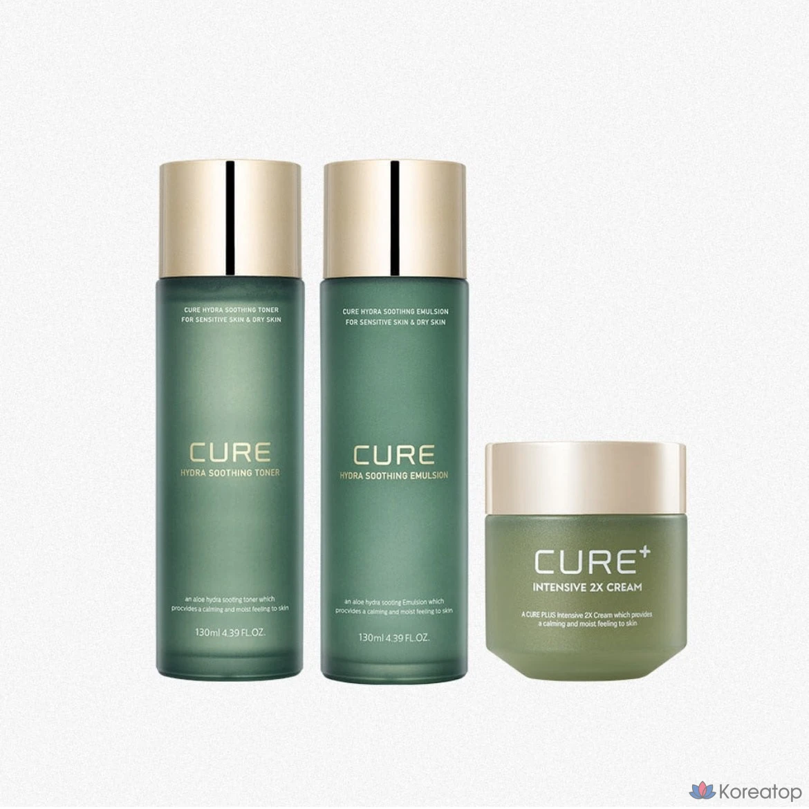 Набор для ухода KIM JEONG MOON Aloe Hydra Soothing Toner Emulsion 2x Cream, 1 шт.