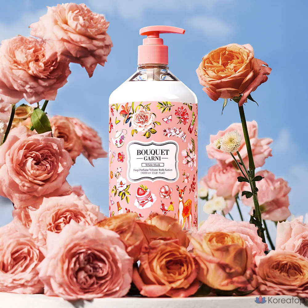 Лосьон для тела Bouquet Garni Deep Perfume Volume Body Lotion White Musk, 1 л, 1 шт.