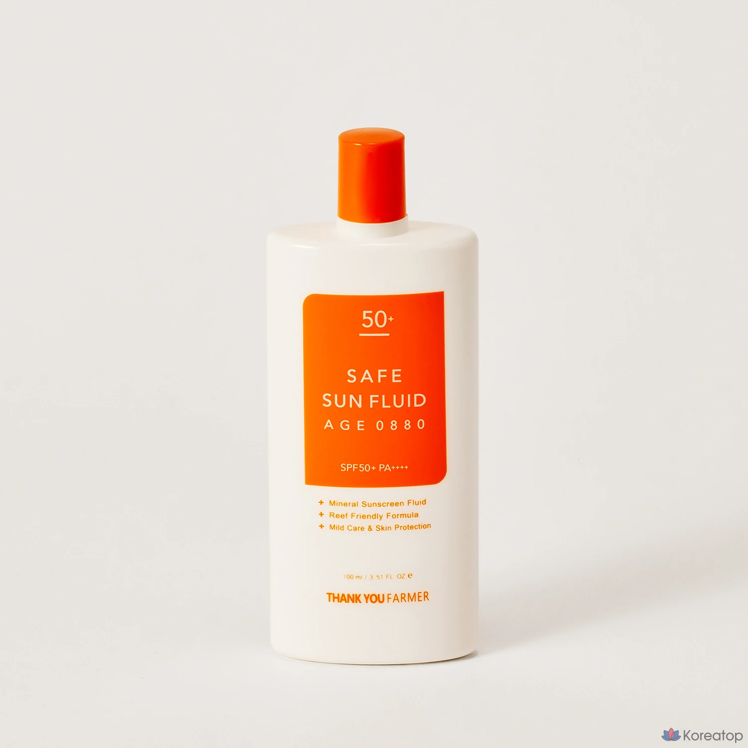 Солнцезащитный крем Thank You Farmer Safe Sun Fluid AGE 0880 SPF50+ PA++++, 100 мл, 1 шт.