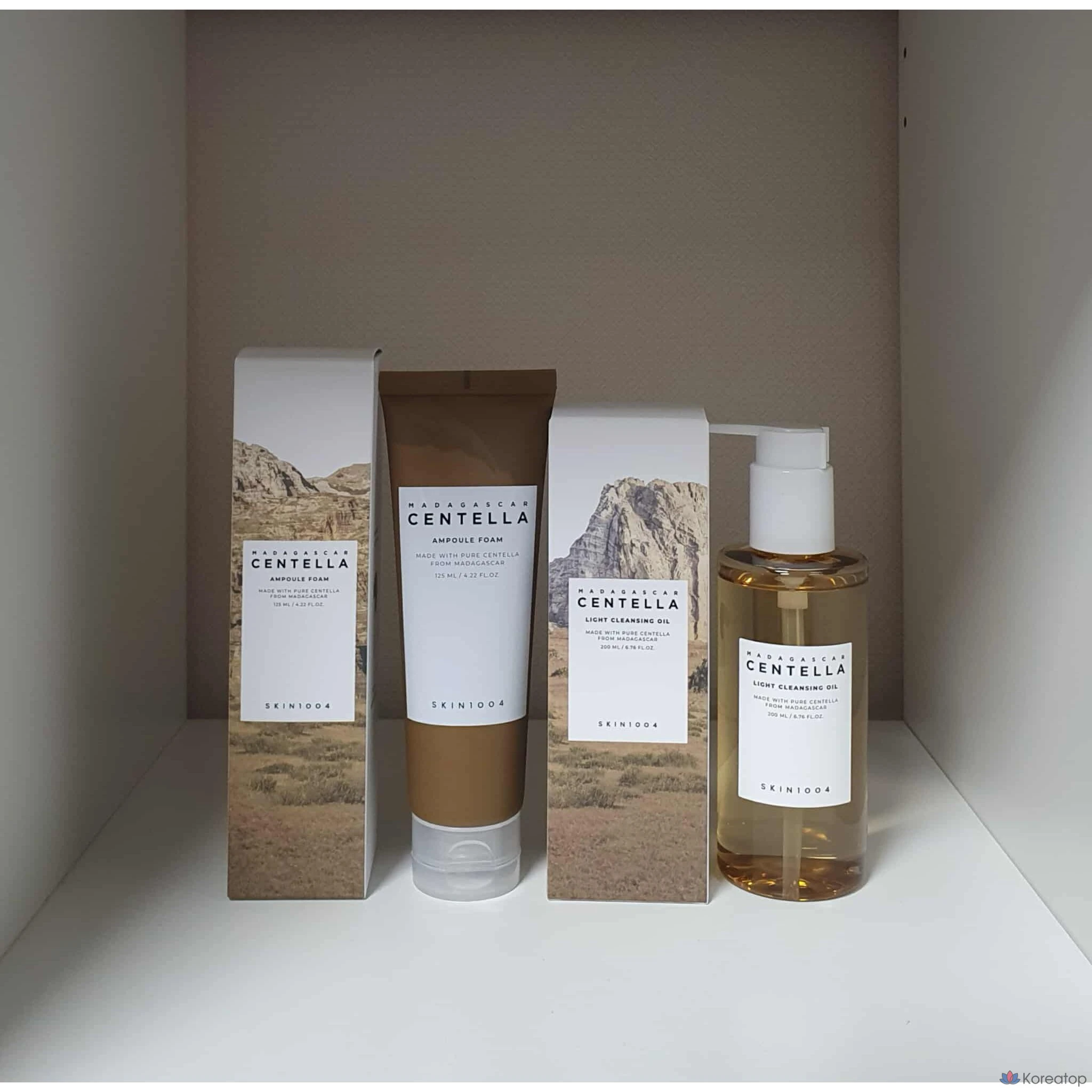 Ампульная сыворотка и гидрофильное масло SKIN1004 Madagascar Centella Ampoule Foam + Light Cleansing Oil, 200 мл, 1 шт.
