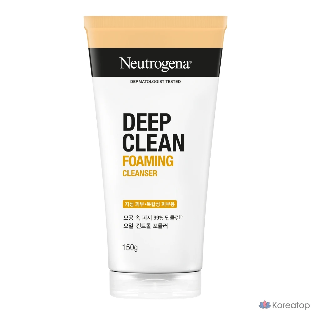 Пенка для умывания Neutrogena Deep Clean Foaming Cleanser, 150 г, 1 шт.