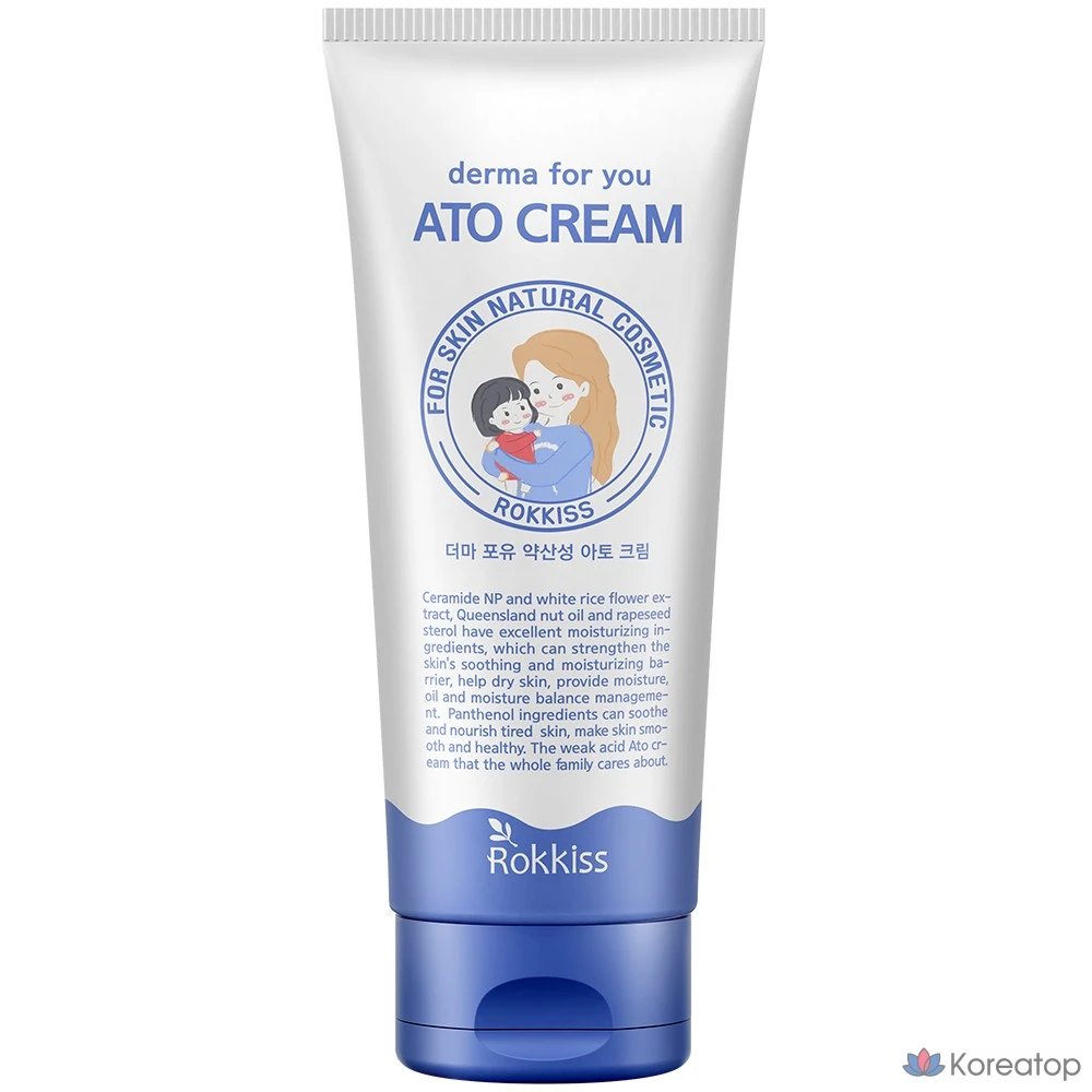 Крем для лица Rokkiss Derma For U Low pH Ato Cream, 150 мл, 1 шт.